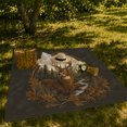 thumbnail image 7 of Antlered Deer Within Woodland Stream Foliage Wreath, Soft Flannel Blanket with Rustic Wildlife Illustration Print, Housewarming Gift and Home Decor for Bedroom and Living Room, 7 of 7