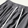 thumbnail image 5 of Yongwang Men's Corduroy Cargo Joggers Pants Drawstring Elastic Waist Pants Casual Tapered Pants with Pockets, 5 of 9