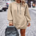 thumbnail image 3 of Solid Color Hoodies for Women  Quilted Sweatshirts for Fall Fashion, 3 of 7