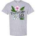 thumbnail image 3 of Inktastic Mississippi Girl Magnolia Flowers and Leaves T-Shirt, 3 of 5