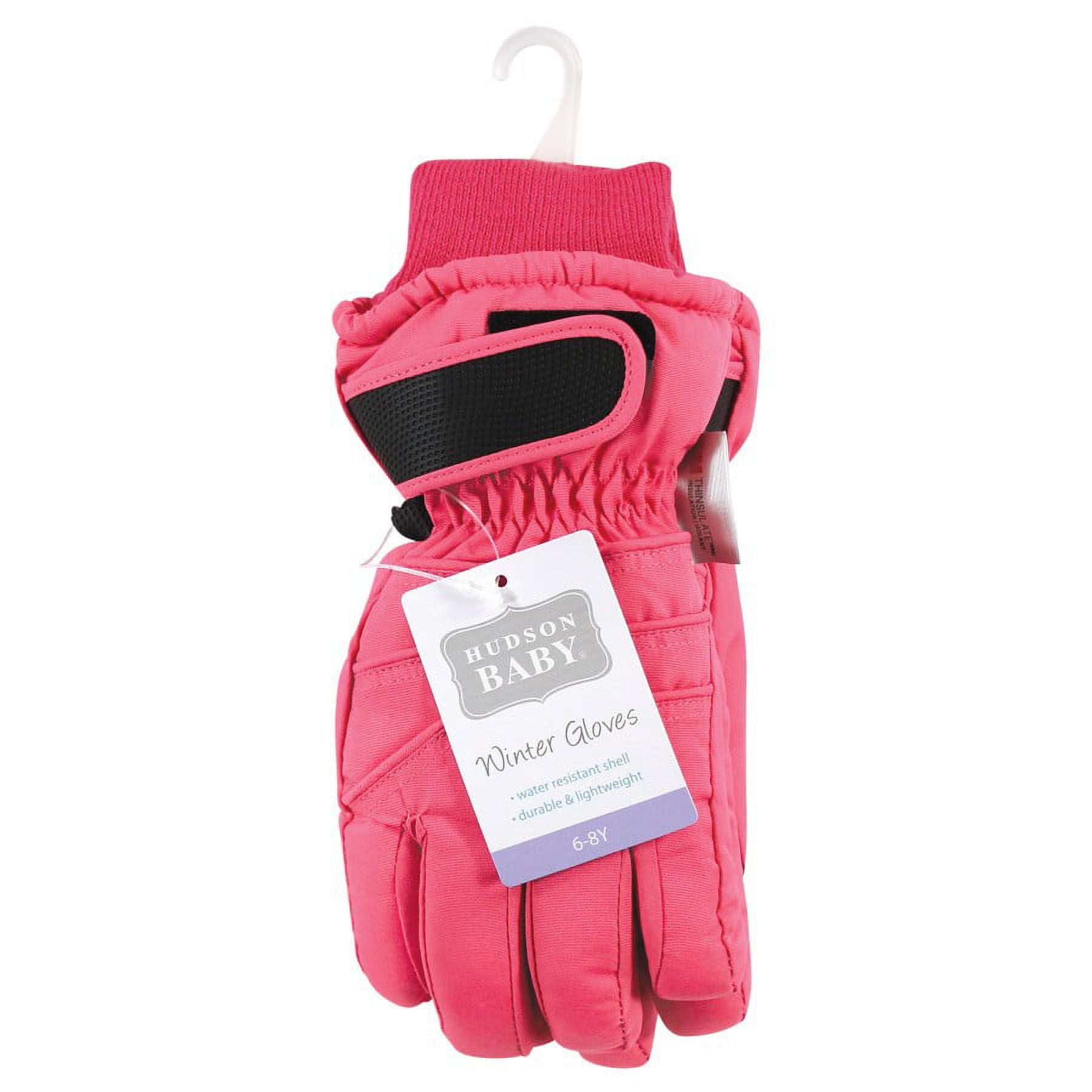 日本に Hudson Baby Unisex Snow Gloves, Pink, 12-15 Years - Walmart.com ベビー