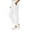 White, variant on Corduroy Pants Women 2026 Trendy Elastic High Waist Drawstring Wide Straight Leg Lounge Pants with Pockets