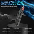 thumbnail image 2 of Tigebraver Hidden Camera Detector Anti-Spy Camera Finder, Wireless RF Signal Scanner GPS Tracker Finder, Spy Device Detector for Travel Office Hotel Dressing Room, Portable Privacy Protection, 2 of 9