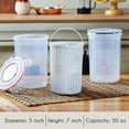 Crystalia Pickle Jar with Strainer Insert, Deli Food Storage Container