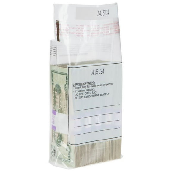 Five Strap / 500 Note Sequential Currency Strap Bags - 2000/case