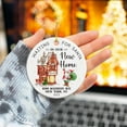 thumbnail image 5 of Personalized New Home Hanging Decor for Xmas Tree, Housewarming Gifts for Couple, Newlywed, Waiting for Santa in Your New Home Ornament, 1st Home Ceramic Ornament, Custom Address & Year Keepsake qMI3, 5 of 6