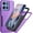 Lavender/Black, variant on HCTian for Motorola Moto-G-2025 /Moto-G-2026/Moto-G-Play-2026 Case with HD Screen Protector, Heavy Duty Drop Protection,Cell Phone Cover for Moto G 5G 2025/Moto G 5G 2026