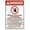 Warning Sign 1, variant on Warning Do Not Block Fire Hydrant Tin Warning Metal Sign Wall Decor for Home Farm Bar Coffee Shop Club Decoration 8x12 Inch