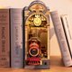 thumbnail image 5 of Robotime 3D Puzzle modelo de madera Kit de construcción Book Nook Bookshelf insertar decoración callejón Kit miniatura DIY casa de muñ, viaje en el tiempo, 5 of 7