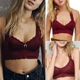 thumbnail image 7 of YIANNA Women Floral Lace Bralette Padded Breathable Sexy Racerback Lace Bra, 7 of 7