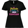 thumbnail image 3 of Inktastic My Favorite People Call Me Mawmaw with Flowers Women's Plus Size T-Shirt, 3 of 5