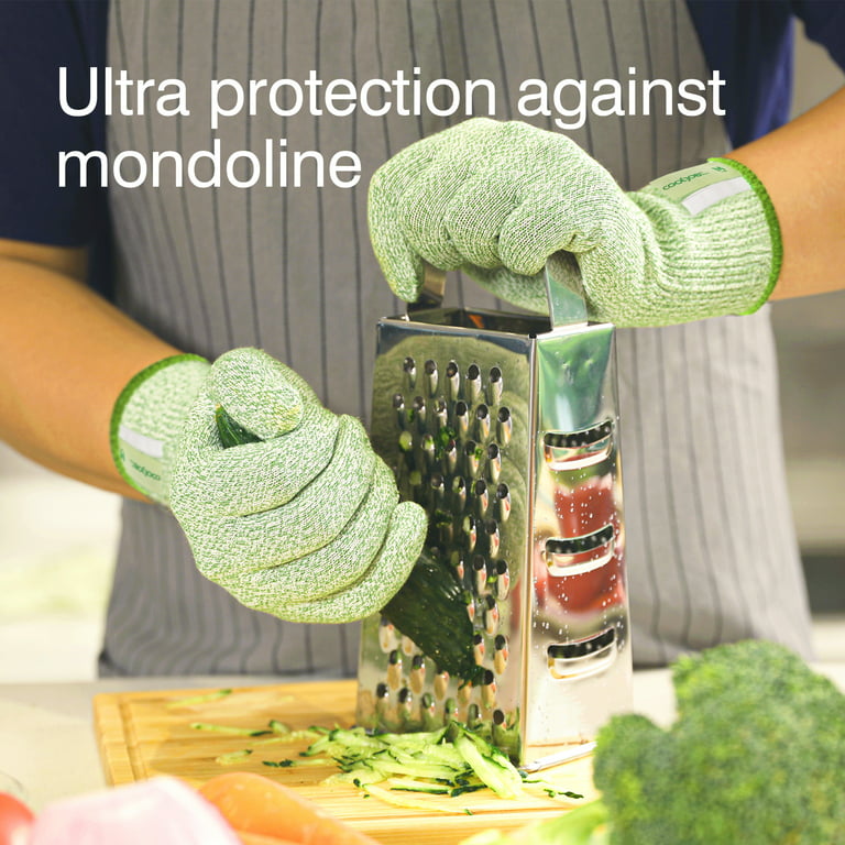 Cut Resistant Gloves, Level 5 EN388 - ANSI/ISEA Certified Cutting Gloves,  Kitchen Work Gloves for Chefs, Food Grade[Large] 