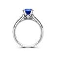 thumbnail image 4 of Asscher Sapphire Engagement Ring, 4 of 4