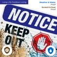 thumbnail image 5 of Notice Keep Out Sign, OSHA Sign, 12x18 Reflective Aluminum EGP, 5 of 8