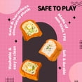 thumbnail image 2 of Taba Squishy Toast Bread, Realistic Silicone Food Squishy Toy, Soft Sticky Stress Relief Fidget, Handmade Sensory Squeeze Toy for Kids and Adults, 2 of 5