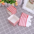 thumbnail image 3 of EeaseMX 12 piezas de vajilla desechable de papel para fiestas, baby shower, cumpleaños (caja pequeña de palomitas, rayas rojas), 3 of 7