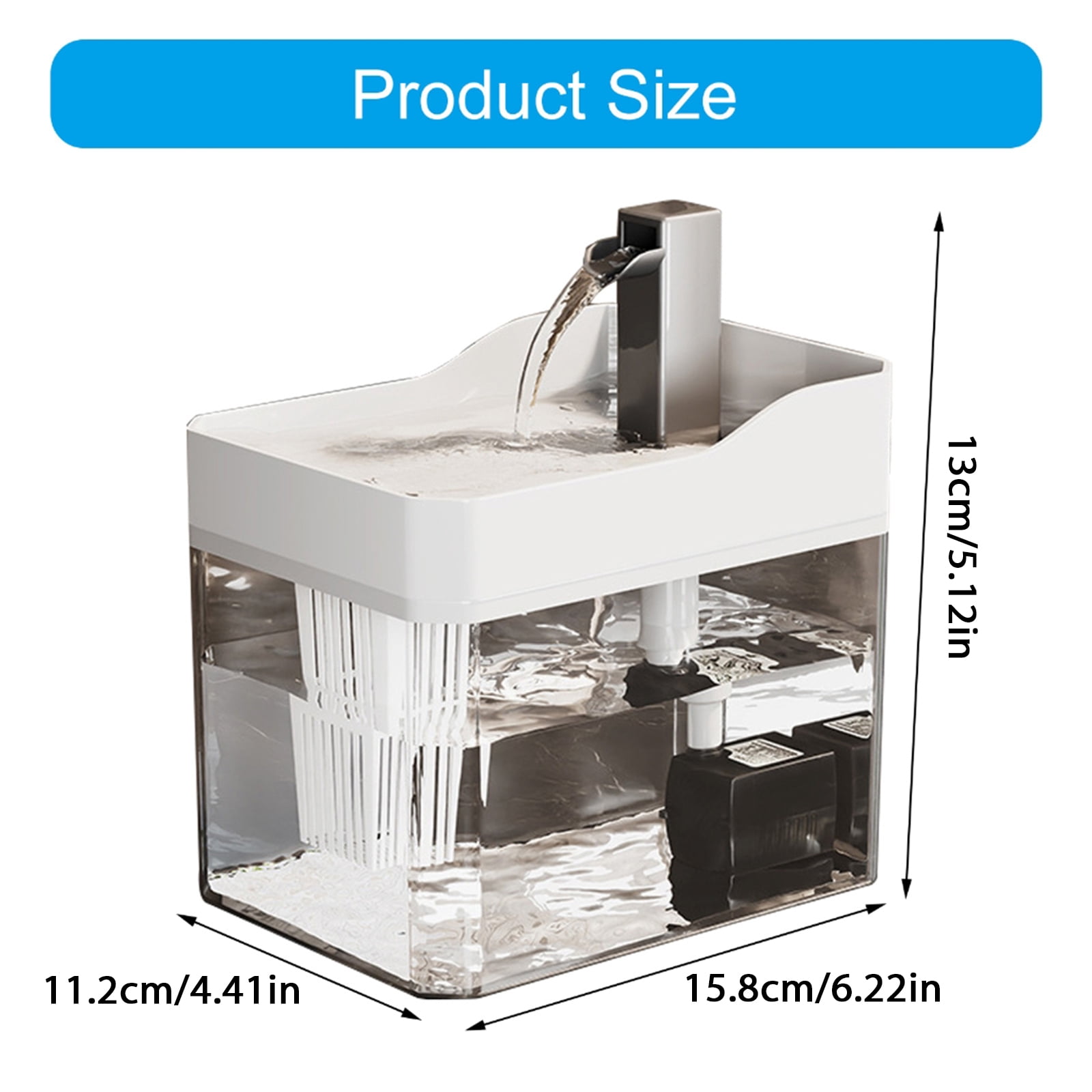 Cats Water Fountain Automatic Dogs Pet Drinking Mute Water Dispenser Large Capacity Quiet Automatic Fountain
