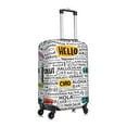 thumbnail image 3 of Easygdp Hello Double-Sided Printed Elastic Suitcase Protective Cover,Invisible Zipper, Business Trip Luggage Cases,Washable And Resistant To Falling -Small, 3 of 9