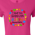 thumbnail image 4 of Inktastic I Love My Grandson Autism Awareness Women's T-Shirt, 4 of 5
