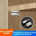 thumbnail image 3 of Self-Tapping Screws Cabinet Laminate Shelf Support Pegs with Non-Slip Sleeve Shelves Kitchen Glass Furniture Closet Shelf Pins, 3 of 9