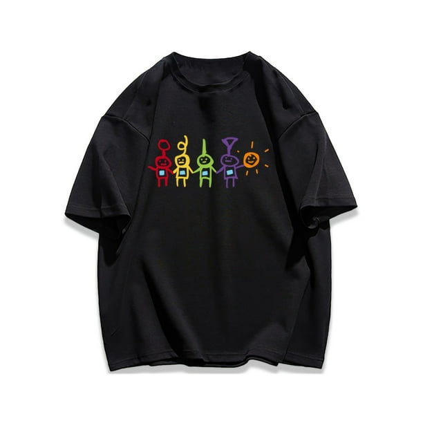 Summer New Short Sleeve T-Shirt for Boys, Hip-Hop Loose Fit, Versatile Casual Half Sleeve for Kids