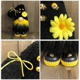 thumbnail image 3 of piezas sin rostro de punto enano Bumblebee juguete de peluche enano girasol abeja casa granja cocina decoración adornos hechos a mano (negro + amarillo) Ormromra WLJ-1312, 3 of 4