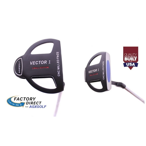 AGXGOLF "EZ-Roll" Series "Two-Ball Putter": Men's Right Hand: Tall Length (36 Inch): Built In The USA!