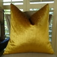 thumbnail image 4 of Plutus Lumiere Bronze Handmade Double Sided Throw Pillow - Gold - 18 x 18 in., 4 of 4