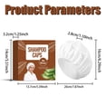 thumbnail image 3 of Shampoo Caps Shampoo Cap Disposable Shampoo Caps Wash Caps Waterless Wash for Care Seniors Travel Camping Easy Use No Rinsing Required Individually Packaged Gentle Cleansing , 1 Disposable Cap, 3 of 9