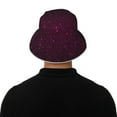 thumbnail image 5 of Kll Dark Purple Glitter Bucket Hat for Women Men Packable Travel Beach Sun Hat Outdoor Rave Accessories Reflective Fisherman Cap, 5 of 7