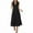 Black, variant on Up to 30% off Summer Dress, Women's Fashion Casual Solid Color V-Neck Pullover Sleeveless Pullover Long Dress(Wine,S)