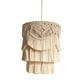 thumbnail image 2 of Pantalla de Lámpara de Macramé, Pantalla con Borlas, Tejida a Mano, Diseño Nórdico, Cubierta para Lámpara Colgante Duradera Decorativa para Decoración, 2 of 8