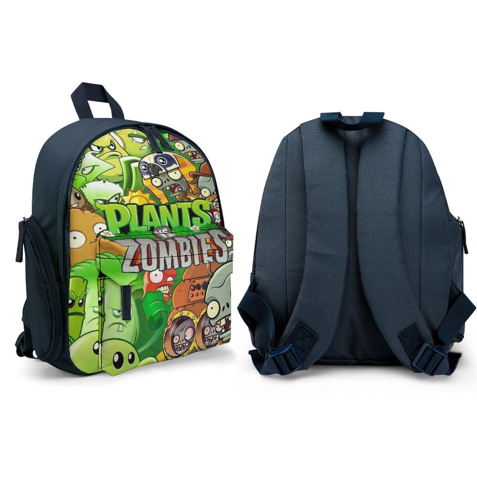Plants Vs. Zombies Backpack – Printed School Bag For Kids & Teens – Lightweight Polyester Rucksack - View #10
