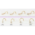 thumbnail image 2 of Jewelry Avalanche Nose Screw Stud Diamond 14Kt Yellow Gold 22G Nose Screw, 0.28", NSYG_WD-2.5MM, 2 of 3