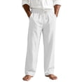 thumbnail image 5 of Akiihool Slim Fit Chinos for Men Men's Relaxed Fit Twill Pants Flat Front Pants White,XXXL, 5 of 9