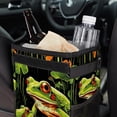 thumbnail image 6 of Frog Foldable with Lid Leak-Proof Hanging Storage Bag Mini Trash Can Car Trash Bin Trash Can for Car, 6 of 6
