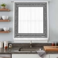 thumbnail image 5 of White Greek Key Sheer Curtains 108" Extra Long, Geometric Greece Ancient Farmhouse Geo Light Filering Curtains, Privacy Drapes Simi Floor to Veiling Curtain for Living Room Bedroom Window Treatment, 5 of 9
