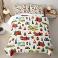 thumbnail image 2 of Erosebridal Red Tent Camping Quilt Full, Mountain Campfire Full Bedspread Sets for Men and Women, 3 Pieces, 2 of 7