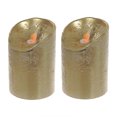 thumbnail image 3 of Bougie Led Scintillante En Cire (Dorée) - Lot De 2, 3 of 4