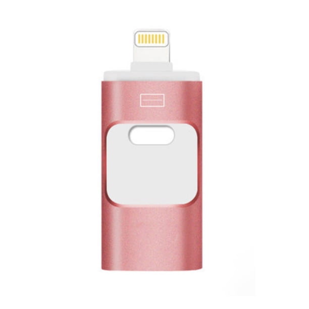 Unidad flash USB portátil para iPhone, iPad y disco USB OTG de metal 3 en 1 de 8 GB.