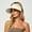 Beige, variant on QSAWXQZ Women's Golf Sun Visor Wide Brim Foldable Soft Outdoor Beach Hat Adjustable Sport Cap Lightweight Travel Headwear Free Size
