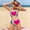 Type A, variant on GYRATEDREAM Girl's Casual 2 Piece Swimsuit Kids Print Spaghetti Strap Criss Cross Bikini Sets Beach Bathing Suit Swimwear for 8-14 Years