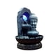 thumbnail image 3 of Fuente de agua de mesa BLESIY Buda rodante iluminada Estatua decoración interior, 3 of 4