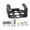 thumbnail image 1 of Support Mural pour Mac Mini Compatible VESA sous Bureau Économiseur d'Espace Support en Métal pour M2 M4 Modèle 2024 Noir Blanc, 1 of 8