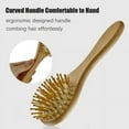 thumbnail image 3 of Hengswere Baby Brush and Comb Set, 4Pcs Wooden, Baby Hair Brush, Cradle Cap Brush, Baby Brush Set for Newborns, Infant Hair Brush, 3 of 7