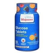 Walgreens Glucose Tablets - Assorted Fruit Flavors, Fast-Acting Energy Boost, 50 Tablets