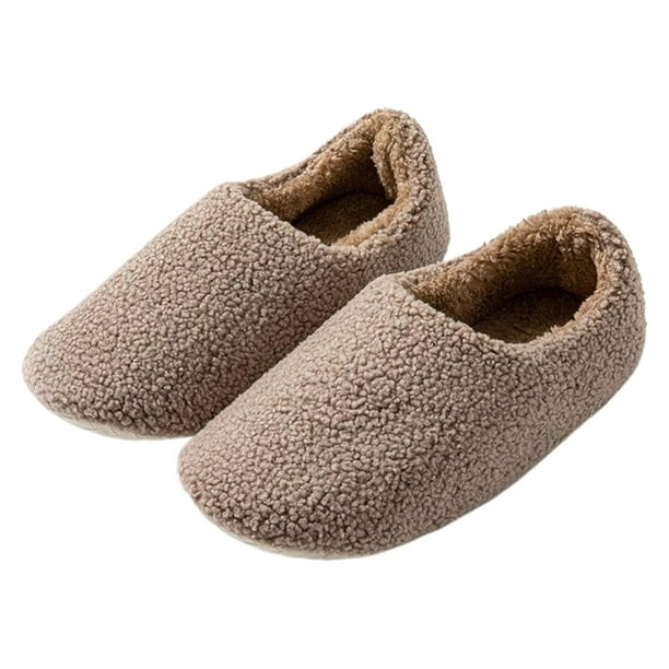 Interior Con Espalda Cerrada Felpa para Mujer Antideslizantes Otoño E Invierno