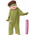 thumbnail image 2 of Family Matching Monster Onesie Silly Big Mouth Monster Outfit Fleece Hooded Soft Plush Jumpsuit For Adult And Kids, 2 of 7