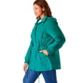 thumbnail image 3 of Woman Within Plus Size Petite Taslon Anorak Jacket With Removable Fleece Lining, 3 of 6
