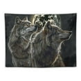 thumbnail image 5 of BCIIG Eclipse Wolf Tapestry - Tapestry for Women, Men & Children - Super soft wolf tapestry gift, 5 of 6